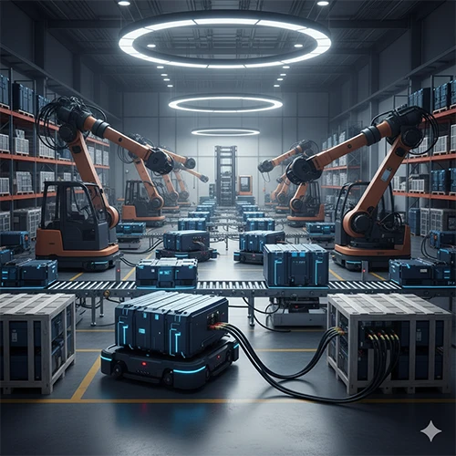 Das Projekt für industrielle Antriebsbatterien tritt in die Phase der Serienauslieferung ein und unterstützt verschiedene Arten automatisierter Anlagen